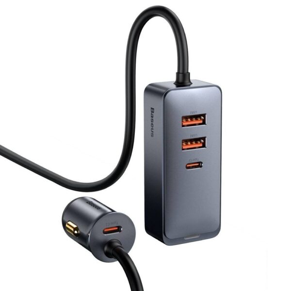 eng pl Baseus Share Together 2x USB 2x USB Type C car charger 120W PPS Quick Charge Power Delivery gray CCBT A0G 96153 2 »