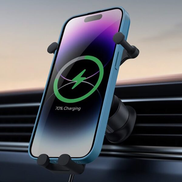 10 baseus wireless charger air vent bracket car mount holder for phone ml »