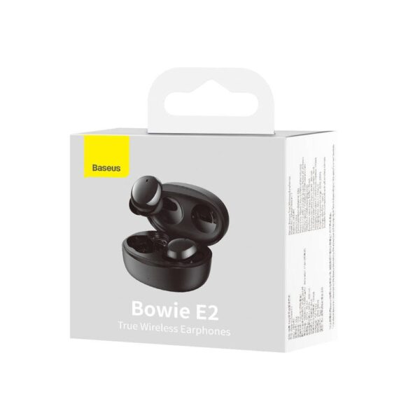 spa pl Baseus Bowie E2 TWS Bluetooth 5 2 Wireless Earphones Waterproof IP55 Black NGTW090001 99640 6 »