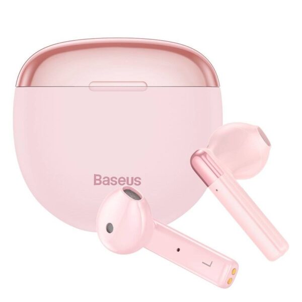 eng pl Baseus Encok W2 waterproof IPX4 wireless Bluetooth 5 0 TWS earphones pink NGW2 04 95265 2 »