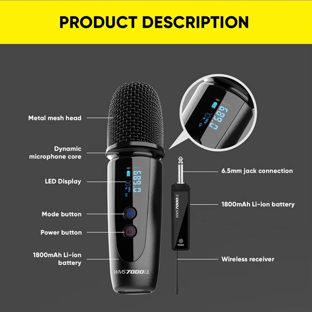 SonicGear WMS 7000 UL Wireless Microphone 2 -