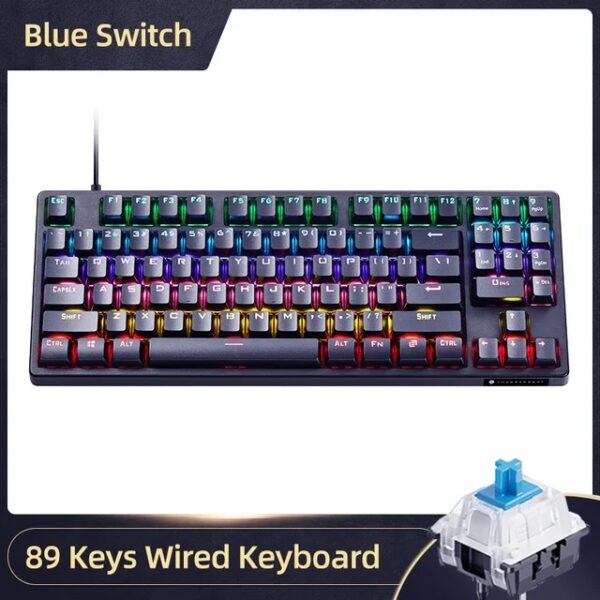 ThundeRobot KG3089 Mechanical Keyboard Wired 89 Keys RGB Gaming Keyboard Red Switch Blue Switch Gaming »