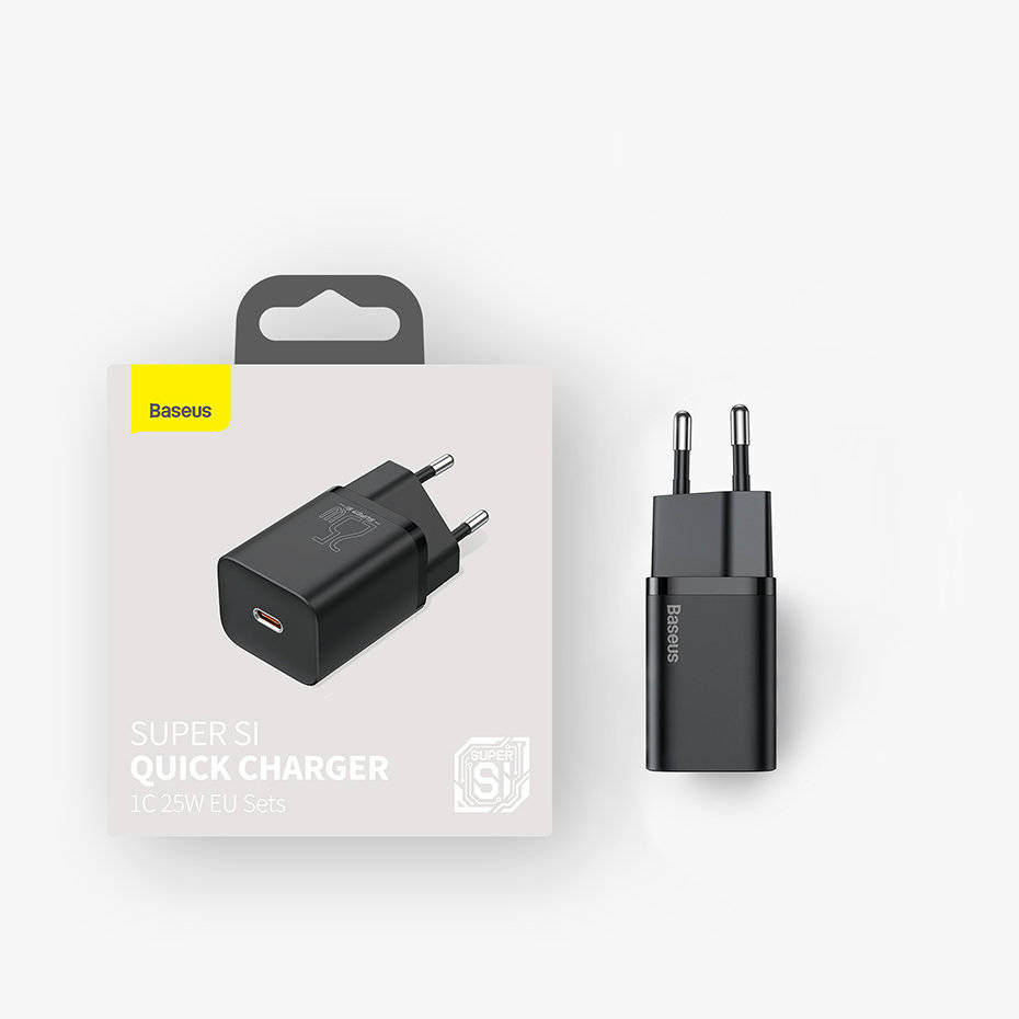 eng pl Baseus Super Si 1C fast wall charger USB Type C 25W Power Delivery Quick Charge black CCSP020101 98674 22 »