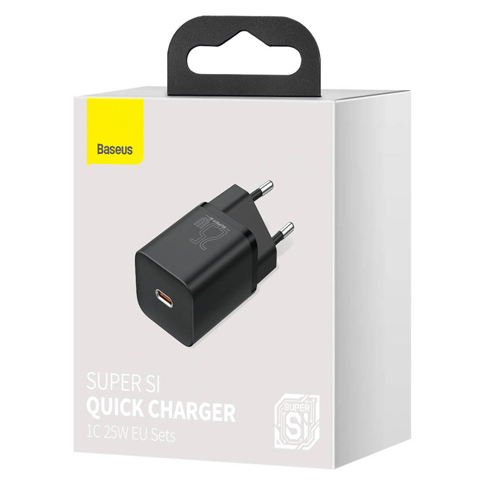eng pl Baseus Super Si 1C fast wall charger USB Type C 25W Power Delivery Quick Charge black CCSP020101 98674 5 1 »