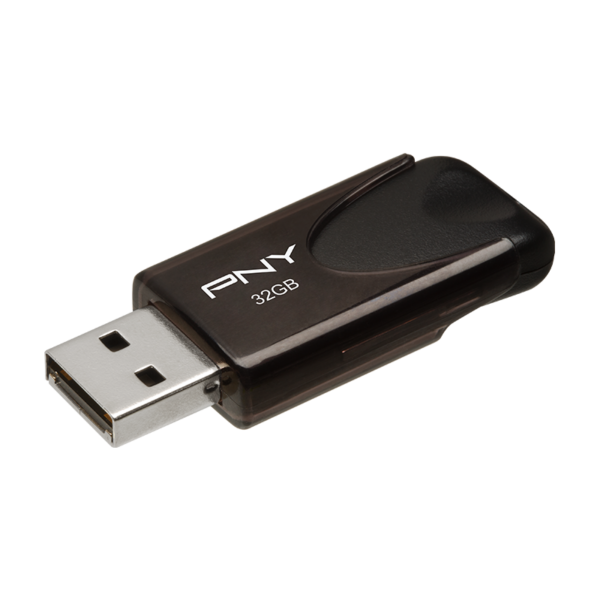 PNY USB Flash Drive Attache4 Black 32GB open ra »